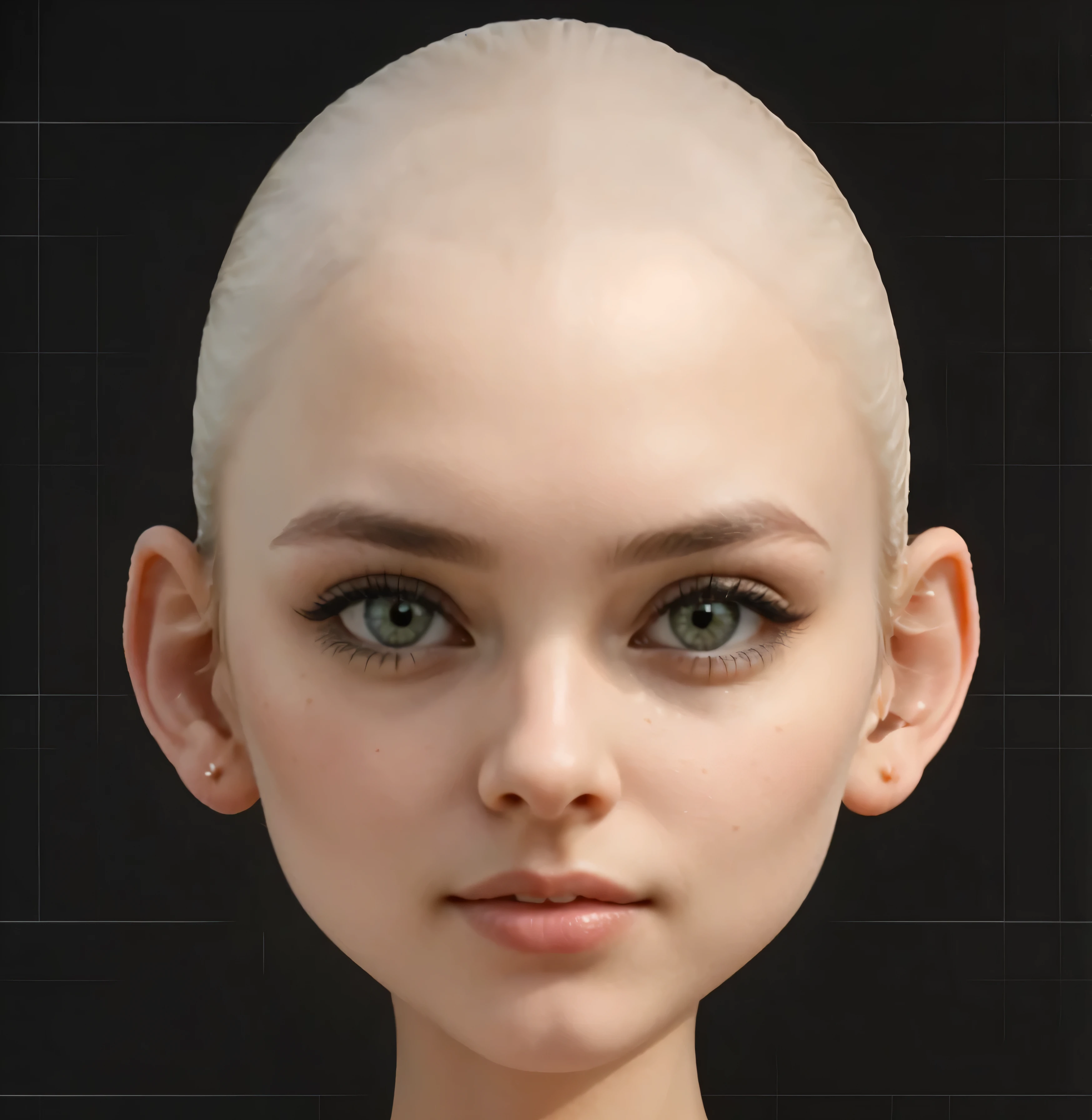 The face of a very beautiful girl, High definition and high detail images