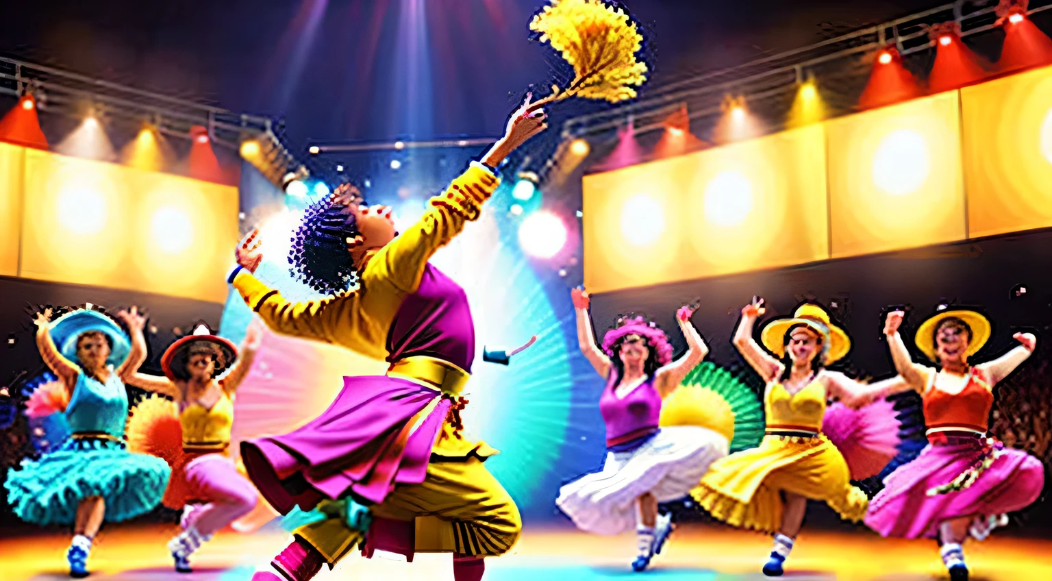 An image of people dancing and grooving to the beat of the Jelle Jive, capturing the energetic and lively atmosphere.