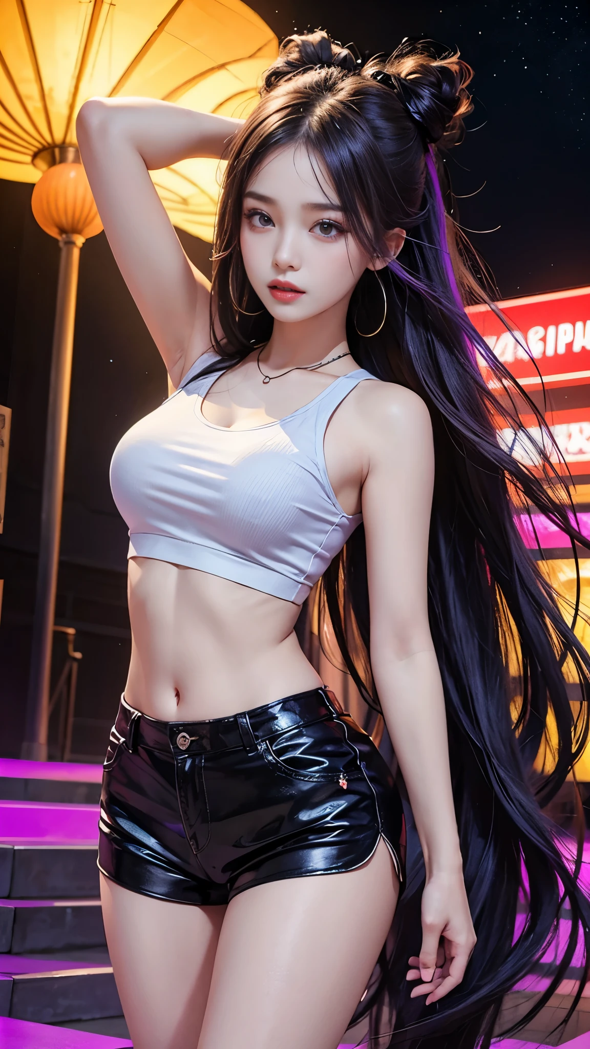 simple background, white background,alone, (simple background, white background:1.3),
masterpiece, highest quality, 1 girl, SF, Warrior nation, mechanical, gun, Long hair double ponytail, arms up and together
game character design, concept design, shape, character, high detail,