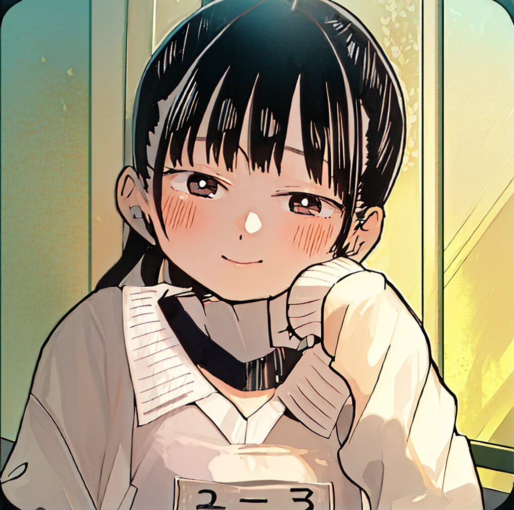 Double buns hair style, (masterpiece, top quality, best quality, official art, beautiful and aesthetic:1.2), (1girl:1.3), extreme detailed,(fractal art:1.3),colorful,highest detailed, cat, full black eyes, food on hand, small nose, small mouth