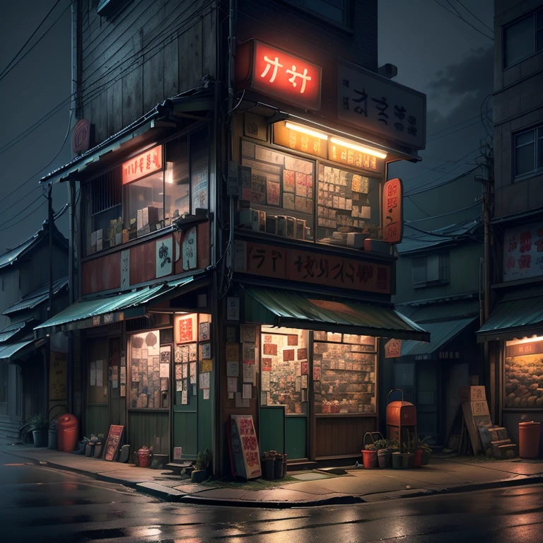 Neon Street Japan Midnight