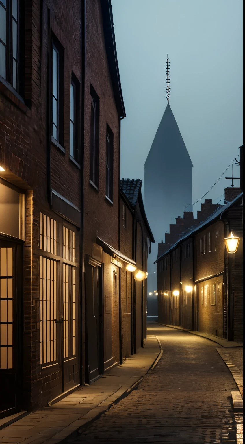 hyper realistic nightmarish image of lampshades made from human skin, hints of Auschwitz barracks in the background