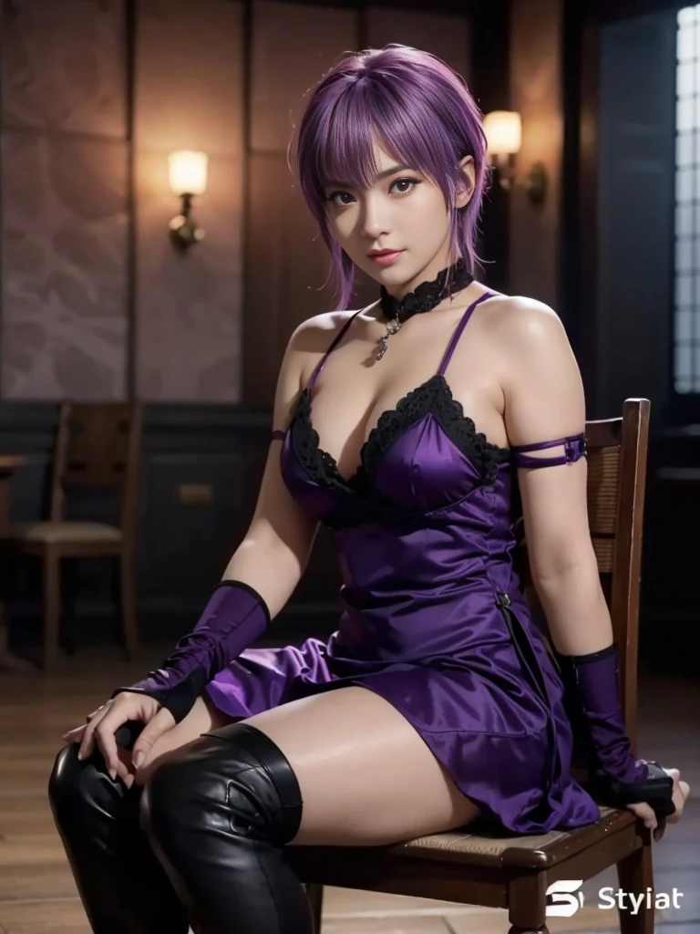 "AYANE" (best quality,ultra-detalhado,Realistic:1.37), retrato, Detailed eyes and facial features, textura de pele delicada e suave, Corpo Perfeito, textura ultra realista, maquiagem perfeita, maquiagem vermelha nos olhos, batom vermelho, expression serious, cores vivas, maquiagem vermelha em volta dos olhos, cores vivas, olhos vermelhos