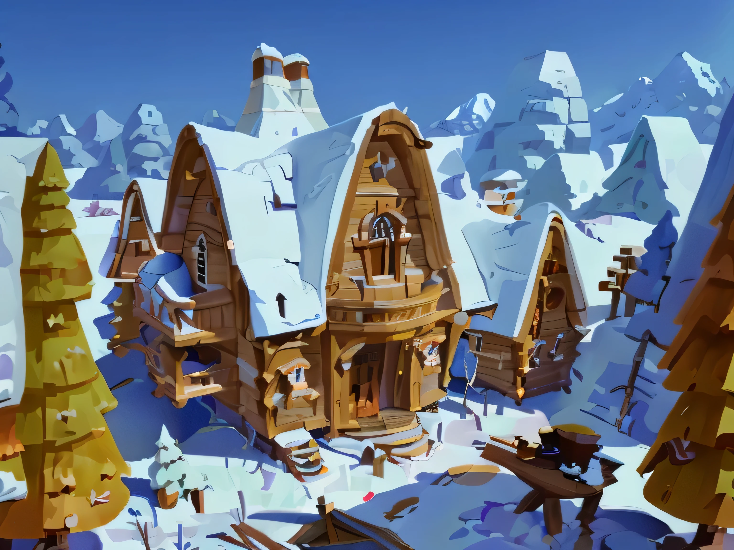 Masterpiece, Best quality, (Extremely detailed Cg Unity 8K wallpaper), (Best quality), (Best Illustration), (Best shadow), absurderes, Realistic lighting,Beautiful digital illustration of Benoit B's beautiful gothic fantasy secret calm creek climber swamp tree house,Mandelbrot,Snow,Steven Belledin, Martin Johnson Good guy, lee madgwick, Caspar David Friedrich, and David Ríos Ferreira,8 K resolution trend on ArtStation