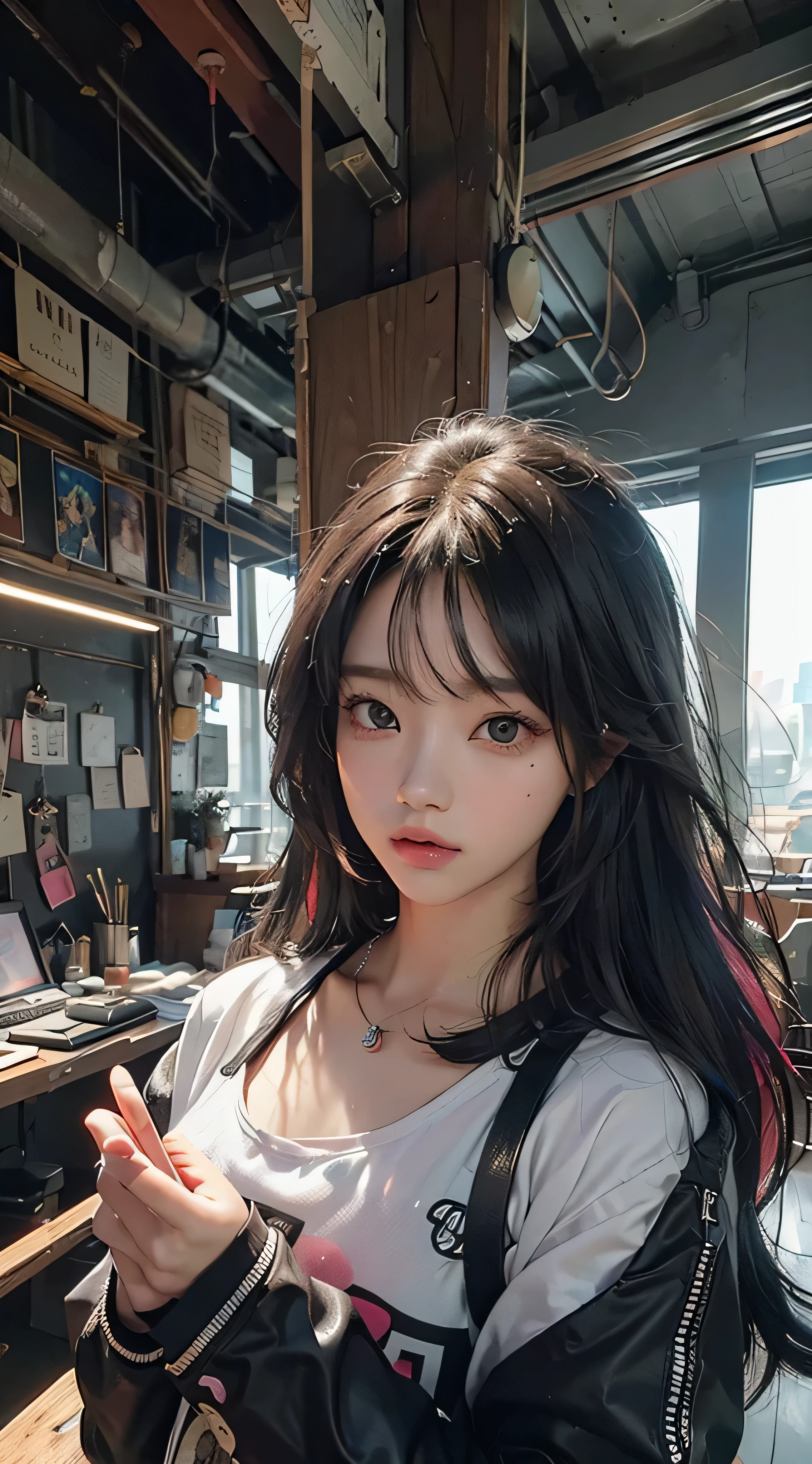 (Foto RAW, korean model, kpop, twice, blackpink, Jisoo, best quality, master part:1.2), (Realistic, photo-Realistic:1.4),(master part:1.4),(best quality:1.4), ((gato cyberpunk sexy bonito)), ((corpo esguio)), seios grandes, :d, (banglush, ((arreio corporal colorido)), ((dynamic pose)), cowboy shot, (((fundo das ruas da cidade cyberpunk))), Hair Intake, ((cabelos longos e disformes)), detalhes em neon brilhantes, Olhando para o Viewer, Fechaduras laterais, sorrir, (((lacuna na coxa))), Coxas, Caudas duplas, cabelos muito longos, cabelos multicoloridos, Alice \(Aceno\),(pele brilhante),Realistic.