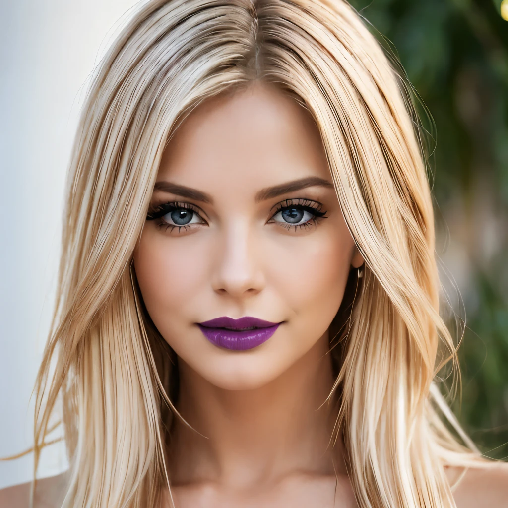 violet lips