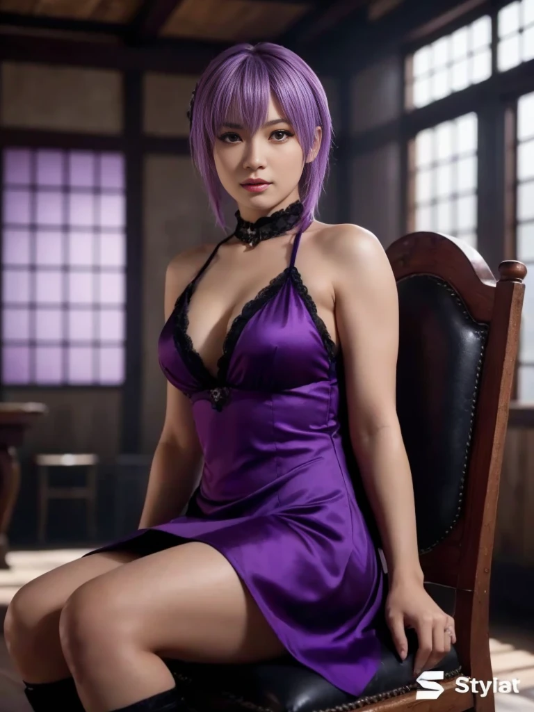 "AYANE" (best quality,ultra-detalhado,Realistic:1.37), retrato, Detailed eyes and facial features, textura de pele delicada e suave, Corpo Perfeito, textura ultra realista, maquiagem perfeita, maquiagem vermelha nos olhos, batom vermelho, expression serious, cores vivas, maquiagem vermelha em volta dos olhos, cores vivas, olhos vermelhos