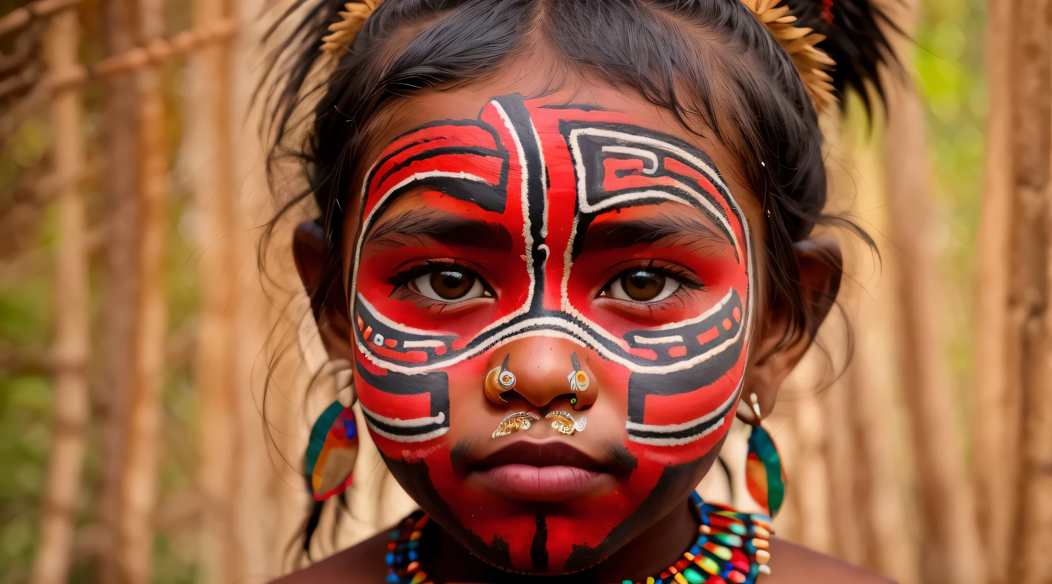 Niñoa, Zapotec, painted face