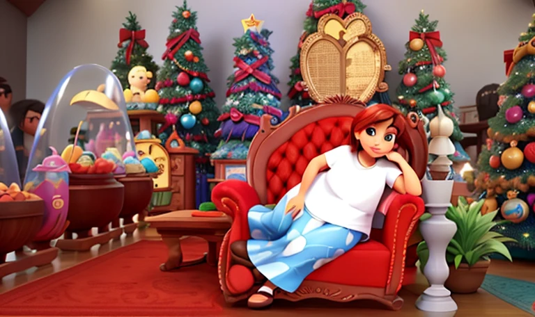 Uma mulher estilo disney pixar, alta qualidade, melhor qualidade