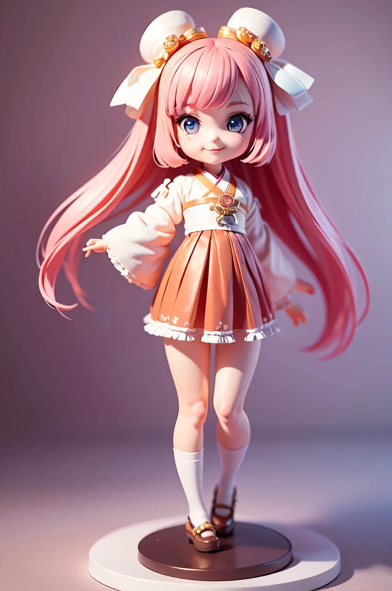 (Daisaku), (Extreme), (Ultra Detailed), (Prime: 1.8), 1girl, Sunshine, Cute, White, (Big Head: 1.5), Doll, Smile, Open Mouth, Urban, Fashion, Blush, Tree, Shirt, Long Hair, Red, White Headdress, Confusion, Long Sleeves, Bangs, White Hair, (Beautiful and Delicate Face), (Beautiful Delicate Eyes),