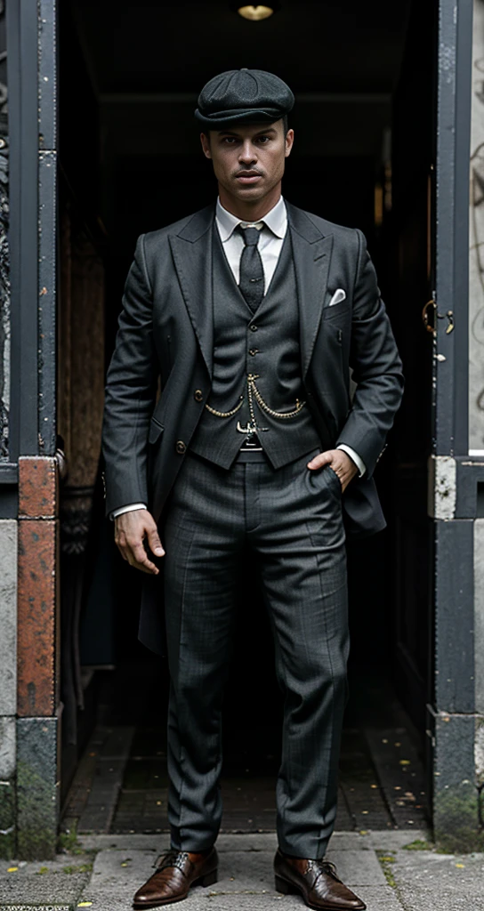 cristiano ronaldo in the peaky blinders style