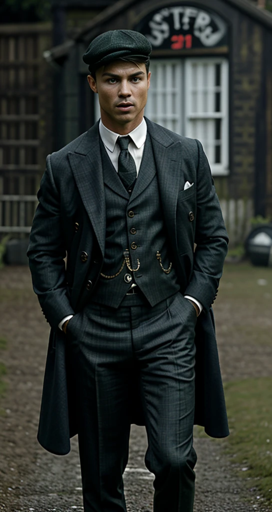 cristiano ronaldo in the peaky blinders style