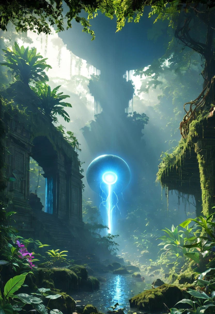 Heavy rain is a stunning close-up ， (tmasterpiece: 1.3), (8K, realistically, RAW photos, Best quality: 1.4), Damp rainat a forest,at a forest,jungles，There is heavy rainfall，Mono Color，Surrounded by vines，giant and wet trees，(jungles阴暗潮湿:1.8),There are swamps on the ground,There was an air of obstruction in the woods，Spooky poisonous bugreathtaking at a forest scene，Tall trees stretch out to the sky，sunshines through the leaves，Cast a golden glow on the at a forest floor。Stream flowing over mossy rocks，Create a peaceful atmosphere。Delicate branches decorated with vibrant flowers and leaves，Add a touch of color to your scene。Fireflies dancing in the air，Soft light illuminates the surroundings。Soft melody fills the air，Butterflies dance among the flowers.。in the complex、This mesmerizing moment is captured in high-quality illustrations，and pay attention to the finest details and realistic shadows,((郁郁葱葱的jungles / oases / desert island / temple ruins)), , Evocative pose, iintricate, The content is very detailed, Anders Zorn, Sophie Anderson, Leah Kuvkhinov