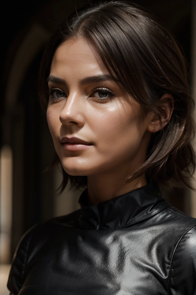 photographie of a stunning fille, dans la ville, porter un haut noir, jouissant, fille, 夏天, hot fille, (((very heavy bust))), brunette cheveux, long_cheveux, Look into the camera, symmetrical face, photoreallistic, photographie, Spectacular lighting,, magnifique, clivage, occidental, (Masterpice), Best quality, High resolution, Extremely detailed, peau avec pores, blurred background, profondeur de champ, lighting cinematic