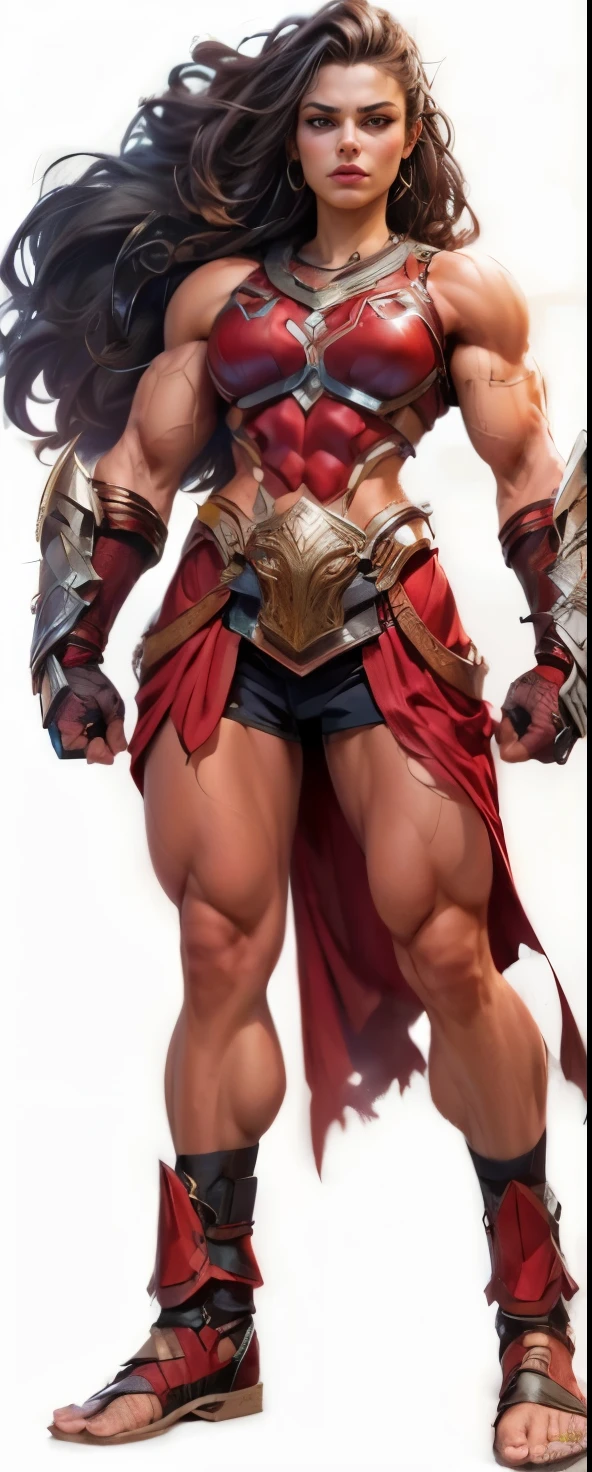Tsukiyuki Miyako, Full body, masterpiece, 1soloMILF standing pose long cape, strong body, abs, Ultra Quality, shiny skin