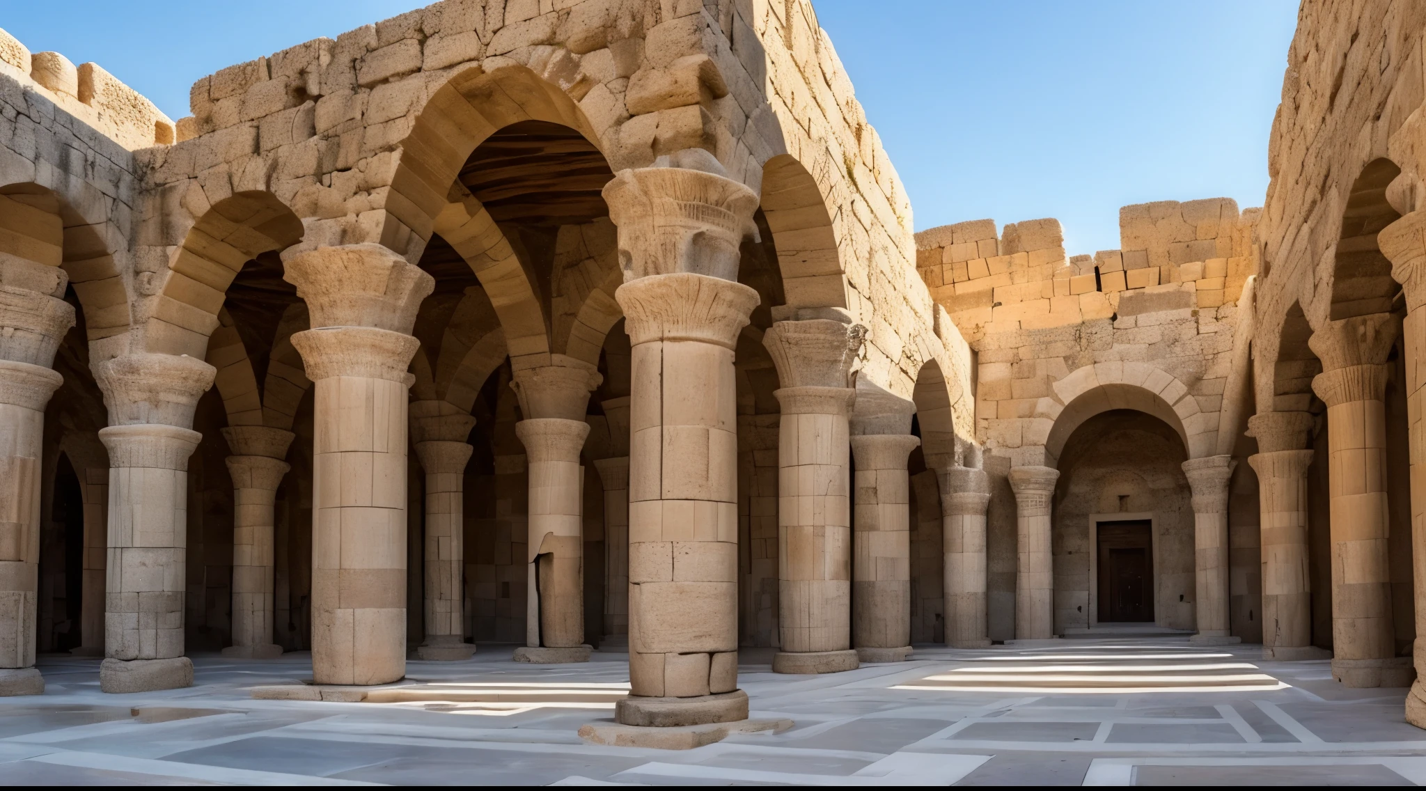 a perfect image in detail of King David and his beautiful palace