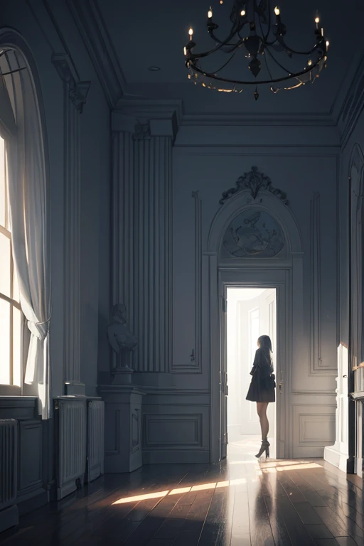 A person standing in a dimly lit dark room, (best quality, highres, professional:1.2)ultra-detailed, realistic:1.37), with dramatic lighting, cinematic atmosphere, and a mysterious aura. The person is at the center of the frame, slightly off-center with artistic composition, exuding a sense of solitude and contemplation.

The room is sparsely furnished, with minimalistic decor, showcasing clean lines and a modern aesthetic. The lighting plays a crucial role in the composition, casting long, dramatic shadows on the walls and floor. The atmosphere is filled with a sense of suspense and anticipation.

The person's face is partially illuminated, revealing strong facial features and expressive eyes. The eyes captivate the viewer's attention with their depth and intensity, drawing them into the scene. The person's lips are slightly parted, hinting at a profound thought or emotion.

The color palette is dominated by shades of darkness and cool tones, creating a moody and mysterious ambiance. The room is tinged with hints of blue and purple, enhancing the sense of drama and intrigue.

The overall image quality is exceptionally sharp and detailed, capturing every minute texture and nuance. It feels like a freeze-frame from a high-quality cinematic production, with ultra-fine painting-like clarity and precision.

The artistic style leans towards a fusion of film noir and psychological thriller genres. The composition and lighting evoke a sense of tension and enigma, inviting the viewer to delve deeper into the narrative.

With this prompt, the Stable Diffusion should generate a high-quality image of a person standing in a dimly lit dark room, capturing the essence of mystery, solitude, and cinematic aesthetics.