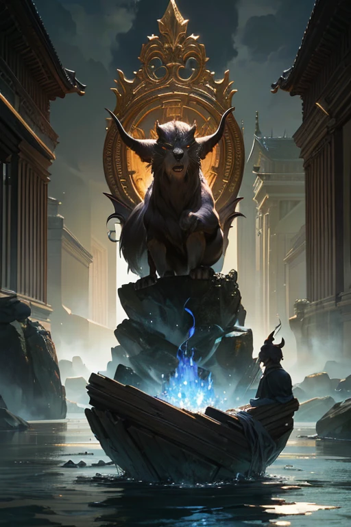 (best quality,4k,8k,highres,masterpiece:1.2),ultra-detailed,(realistic,photorealistic,photo-realistic:1.37),close-up of a candle lit in a stone bowl, flooded temple scene, spell of fire, taken from a guidebook (2021), mysterioom Netflix, still from Loki (2021), family witchcraft scene, taken from a movie, still from a fantasy film, detailed cinematic shot, demonic temple, atmospheric establishing shot