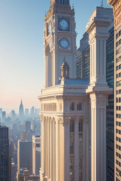 (best quality,4k,8k,highres,masterpiece:1.2),ultra-detailed,(realistic,photorealistic,photo-realistic:1.37), tall building, architectural view, rooftop clock, a24 film aesthetic, Leica 8k still, 9:16 aspect ratio, cinestill 800t Kodak color, vintage film, 1980s grainy cinematography