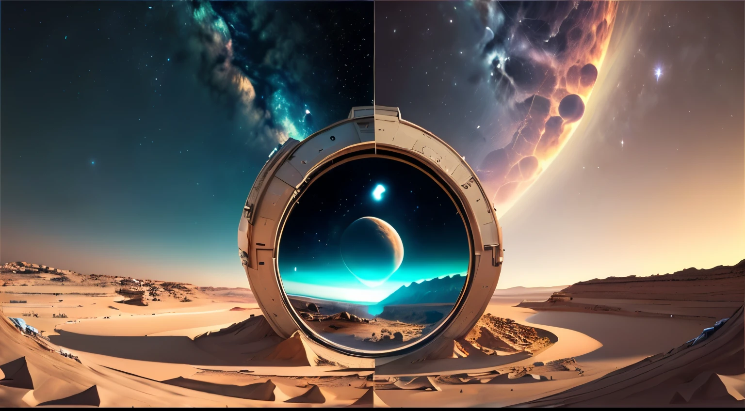 panorama view, Un astronauta camina sobre Marte, Usar un traje espacial, Casco de astronauta, rocas marcianas, Estrellas titilantes en el cielo lejano,(La mejor calidad,4k,8k,A high resolution, ((Obra maestra:1.2)), Ultra detallado, ((realista,fotorrealista,fotorrealista:1.37)),