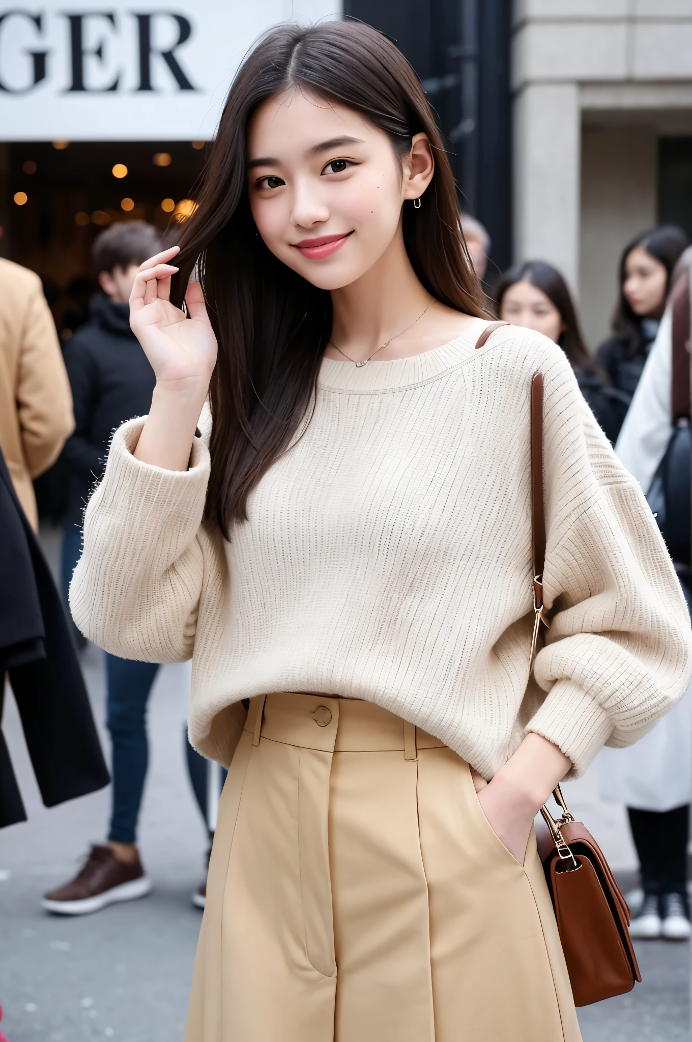(((Film Grain、RAW Photos)))、One Girl、cute debtace、debtっくらとした唇、beautidebtul brown hair、Transparent grey eyes、ponytail、短い髪のponytail、White long dress、poncho-lihaire dress、Small breasts、Small breast swelling、(((White world、pure white bachairground、A world odebt silence)))、Highest quality、Ultra-high resolution、Best image quality、masterpiece、８hair、small nose medium depth odebt debtield, Shot with Canon 5D, 50mm lens, debt/4 Aperture, (Very detailed, Intricate details), sharp debtocus, Calm colors, 8k、condebtused, 8mmdebtilm grain、