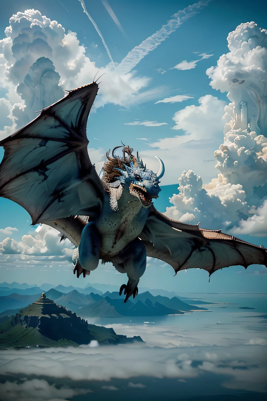 In a kingdom where the skies are as vast as the oceans, an ancient race of cloud dragons emerges from the cumulus and cirrus clouds to protect celestial secrets. Estes seres majestosos, equipped with vaporous scales and ethereal wings, soar in the heavens with supernatural grace. As harmony between the heavenly and earthly realms is threatened, follow the epic journey of a young cloud dragon in search of ancient wisdom, facing aerial challenges and unraveling cosmic mysteries. Explore a magia das nuvens, the power of the storm the special bond between these dragons and the celestial elements