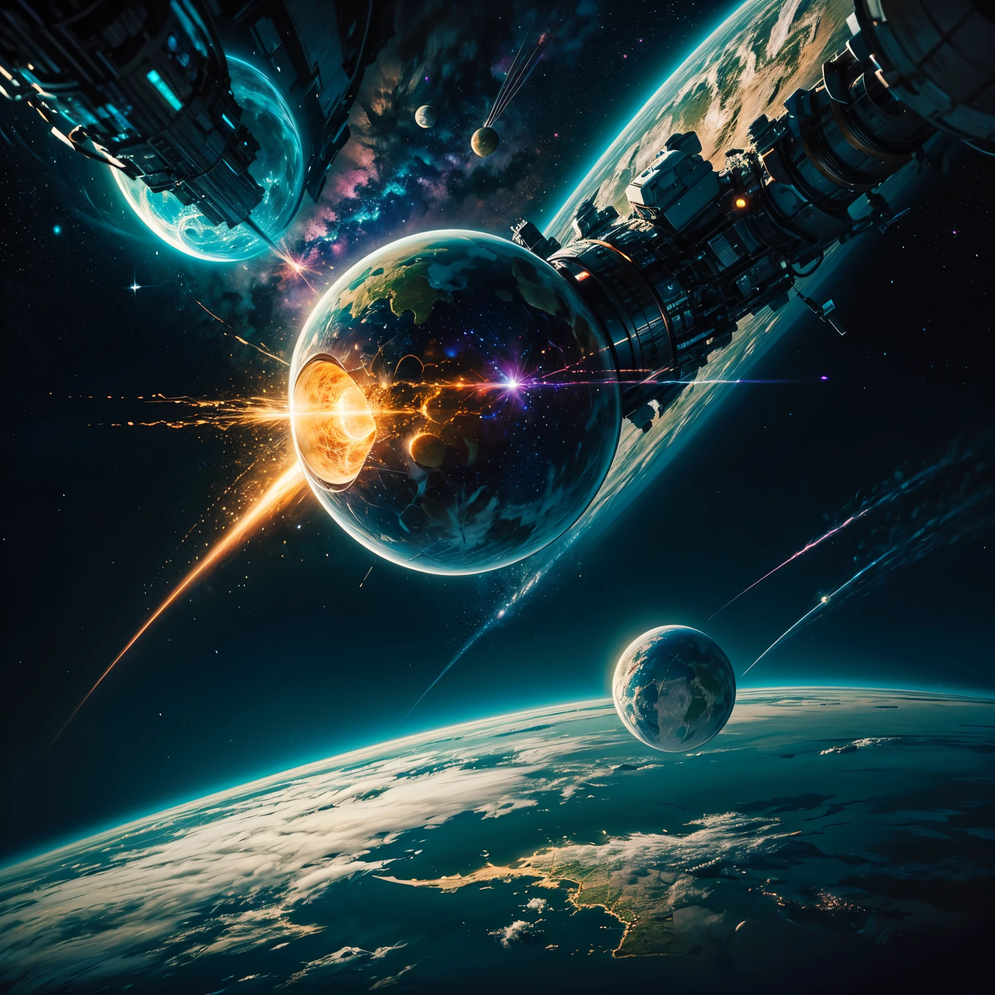Astronaut:1.4 New Chat 2023-12-22 00:22:57 From the atom to the galaxy 2023-12-22 00:23:59 The universe is made up of a huge variety of objects, from the smallest atom to the largest galaxies. Atoms are the basic units of matter. They are composed of a central nucleus, which contains protons and neutrons, surrounded by electrons orbiting around it. Atoms combine to form molecules and compounds, which are the basis of chemistry and life. The molecules, in turn, combine to form cells, which are the basic units of life. Cells organize themselves into tissues, organs, and systems, forming the human body and that of other animals and plants. In addition, there are other subatomic particles, such as quarks and leptons, that are studied in particle physics. As we move away from the subatomic world, we encounter the planets and stars. Our solar is made up of the Sun, planets, asteroids, comets, and other objects. Stars, in turn, cluster into galaxies, which are huge structures containing billions of stars, as well as nebulae, star clusters, and black holes. The entire universe is filled with galaxies that cluster into superclusters and form a vast cosmic web. And there's still so much more to discover and explore beyond what we know to date masterpiece meticulously intricate ultra_high-details extreme improved ultra_high-quality ultra_high-res ultra_photo-realistic optimal ultra_sharpness perfection accurate volumetric Lightning contrast global illumination cgi vfx sfx reflex Octane_rendered ultra_high-def UHD XT3 DSLR HDR romm rgb pbr 3dcg fxaa blu-ray vivid colors-coded anti-aliasing fkaa txaa rtx ssao opengl-shaders glsl-shaders post-processing post-production cell-shading tone-mapping ❤luminescence Heart glow hearth Crystalline earth radiant varies multi etc. --v 5.2 --s 1000 --c 20 --q 20