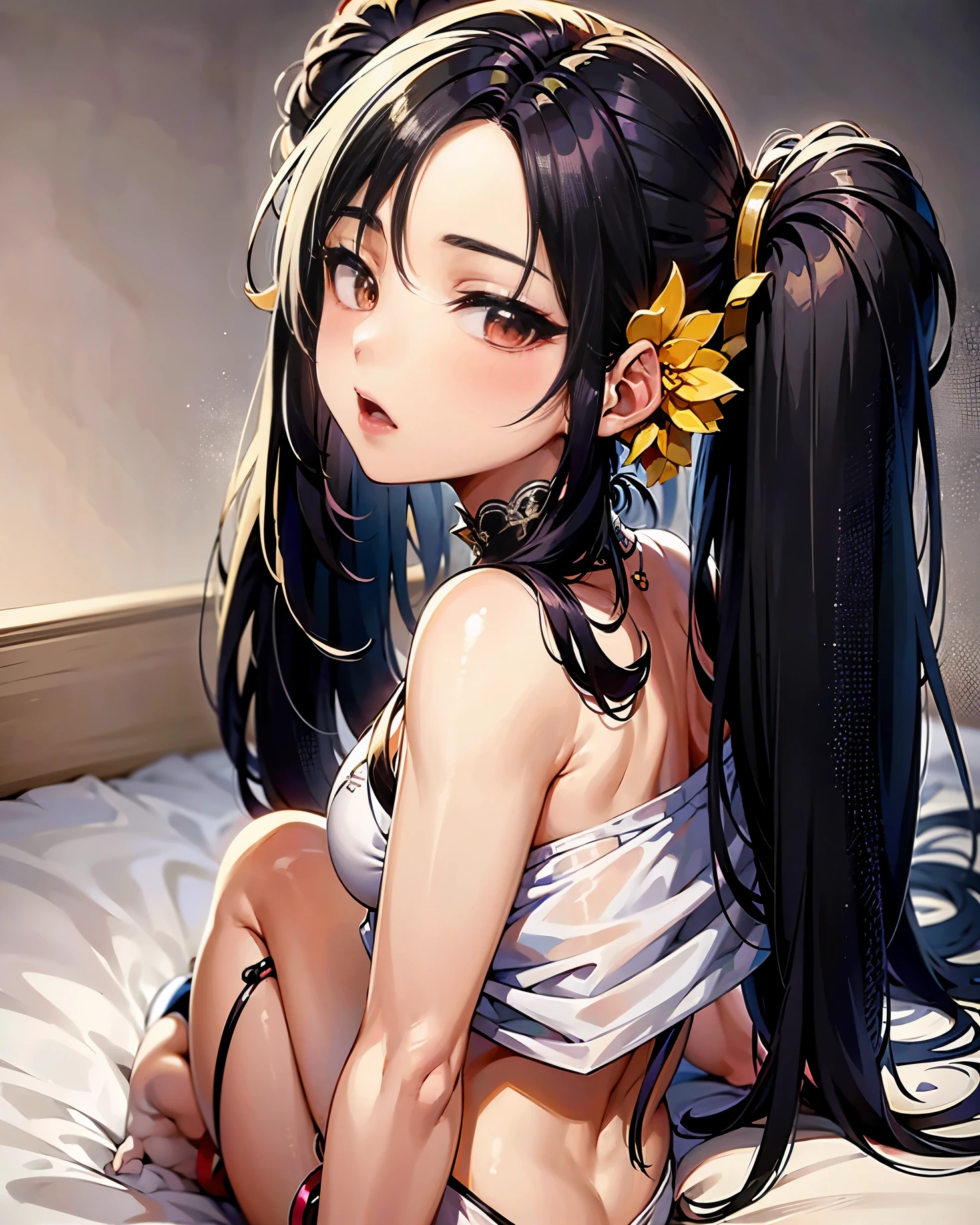 araffed asian woman con auriculares sitting on a bed, Chica coreana, con coletas negras, con auriculares, beautiful south Mujer coreana, ulzzang, Mujer coreana, gorgeous young Mujer coreana, Asian girl with long hair, con auriculares, Asian girl, Hermosa Delphine, beautiful young Mujer coreana, 18 years old, 韓国アイドル, cruel korean goth girl