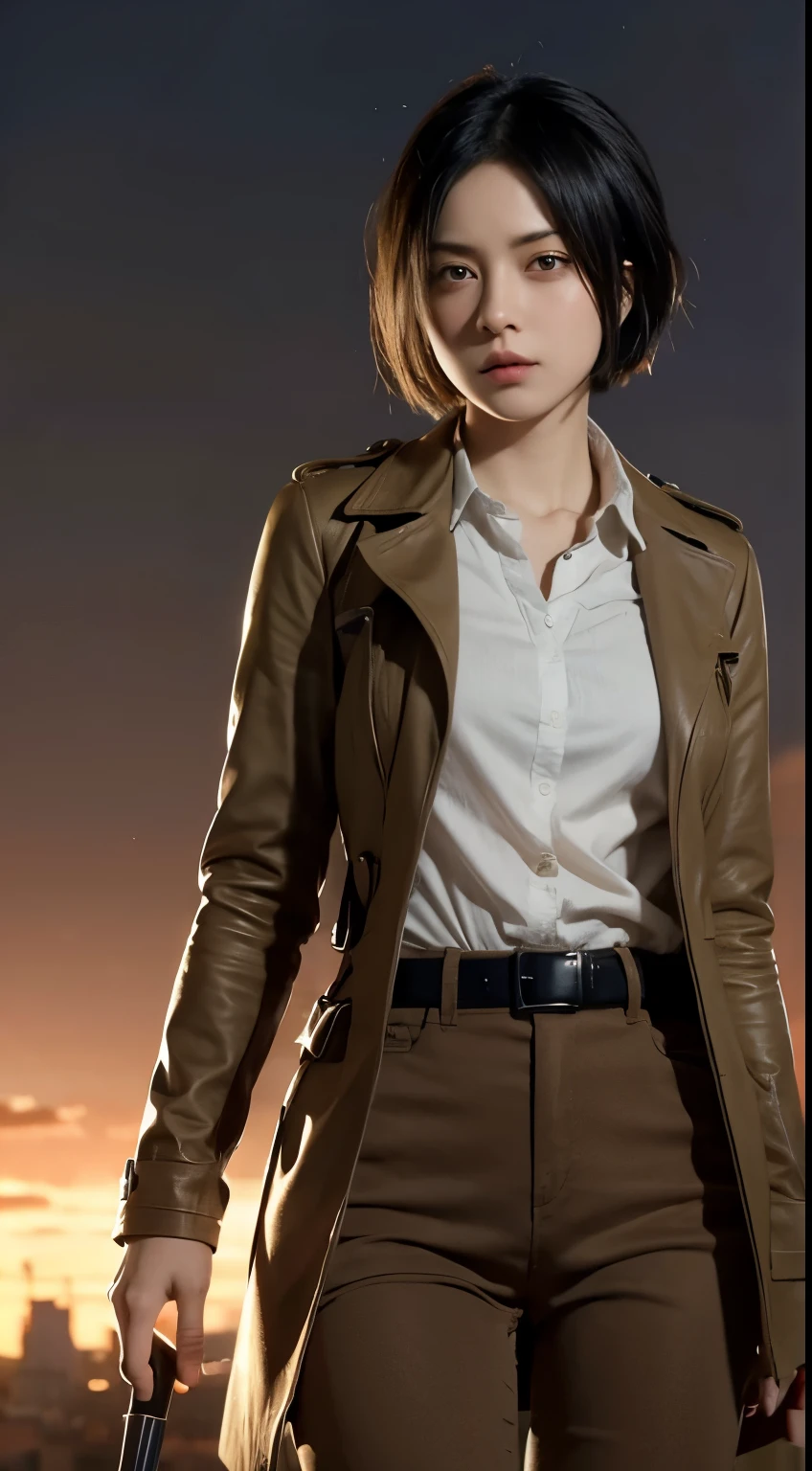 (((8k))), Mikasa Ackerman from Attack on Titan