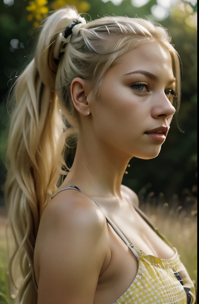 photorealistic,realistic, solo, photorealistic, best quality, ultra high res, 1girl,, , blonde hair in a ponytail, nude, breeze blowing through the grass,, , 1girl,, beautiful, masterpiece, best quality, extremely detailed face, perfect lighting, 1girl, solo,, , best quality, ultra high res, photorealistic,, ultra detailed,, masterpiece, best quality, , nancy1,