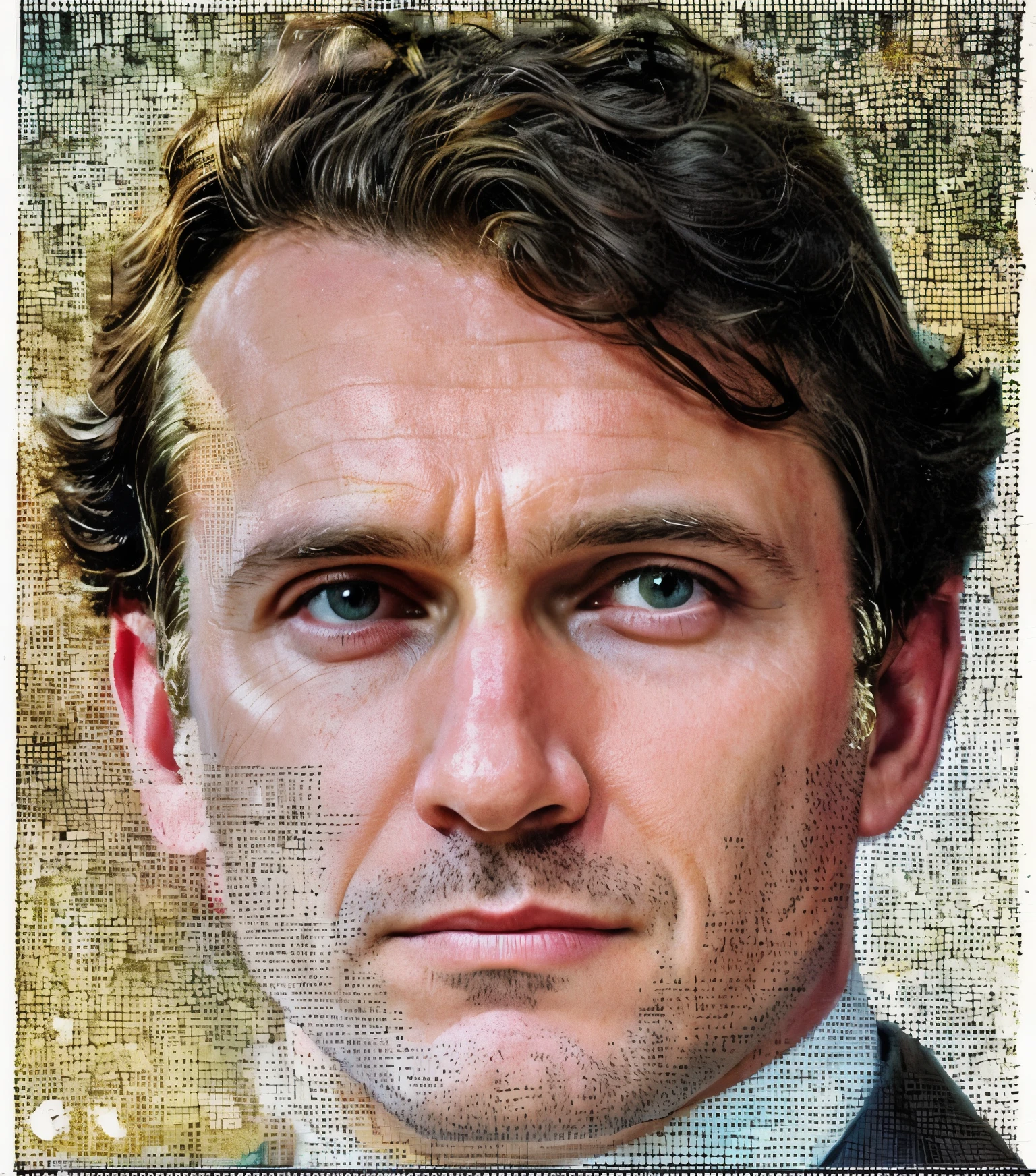 a close up of a man in a suit and tie with a quote, a colorized photo, inspired by John Elwood Bundy, inspired by Horatio McCulloch, grainy photo of an ugly man, colourized, houdini & photoshop, houdini, colorized photon, zoomed out portrait of a duke, james gleeson