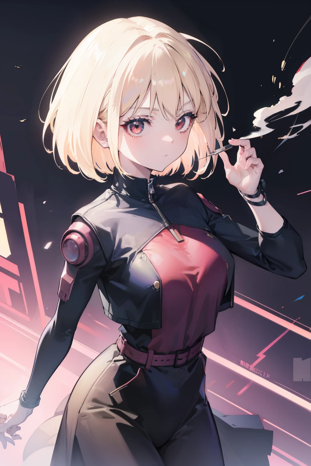 Chica anime con cabello azul y vestido negro fumando un cigarrillo, Estilo anime 4K, Anime Arte cyberpunk, Anime style. 8k, Chica de anime cyberpunk, Nightcore, Arte digital cyberpunk anime, Anime Art Wallpaper 4K, Anime Art Wallpaper 4K, Arte digital de estilo anime, Fondos de pantalla de anime 4k, Fondos de pantalla de anime 4k, Estilo Pixiv, Digital Cyberpunk - Arte Anime