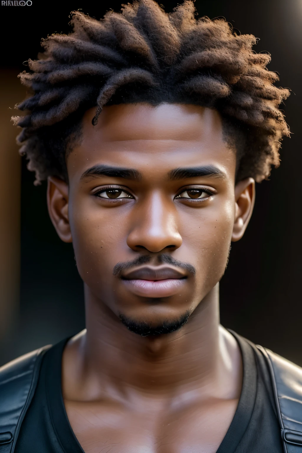 (best quality,4k,8k,highres,masterpiece:1.2),ultra-detailed,(realistic,photorealistic,photo-realistic:1.37),HDR,UHD,studio lighting,extreme detail description,professional,vivid colors,bokeh, portraits, young teenager man, teenager dark skin, curly hair, brown eyes, very beautiful, perfect face