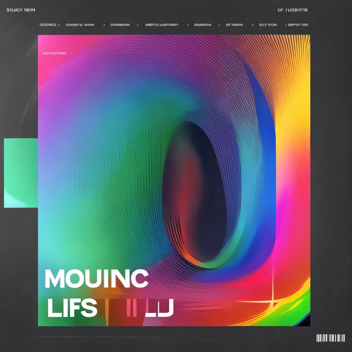 Music cover design that the content of the music is about life after death and shows the course of rotation