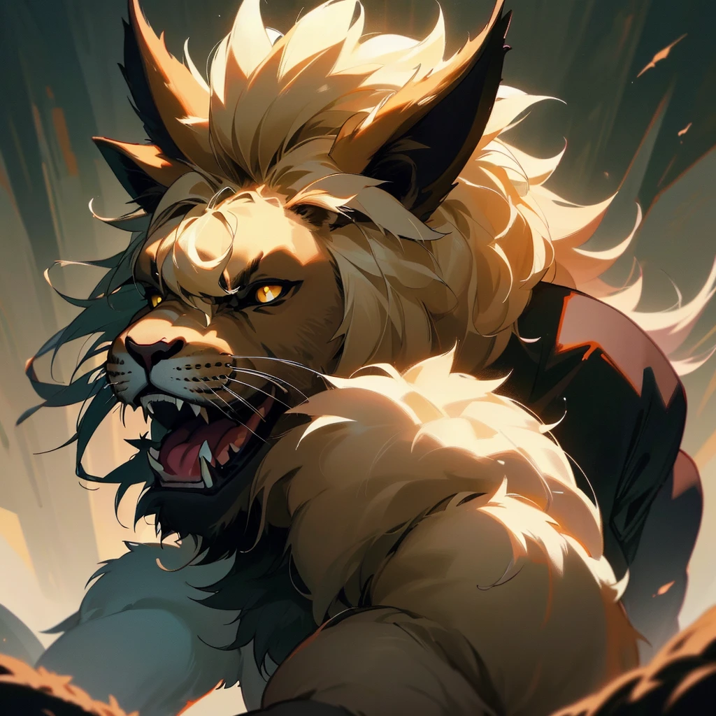 (high quality, 4K, 8K, high resolution, masterpiece:1.2), ultra-detailed, (realistic, photorealistic, photo-realistic:1.37), tiger orc, fluffy fur, muscular, male orc, covered in fur.
