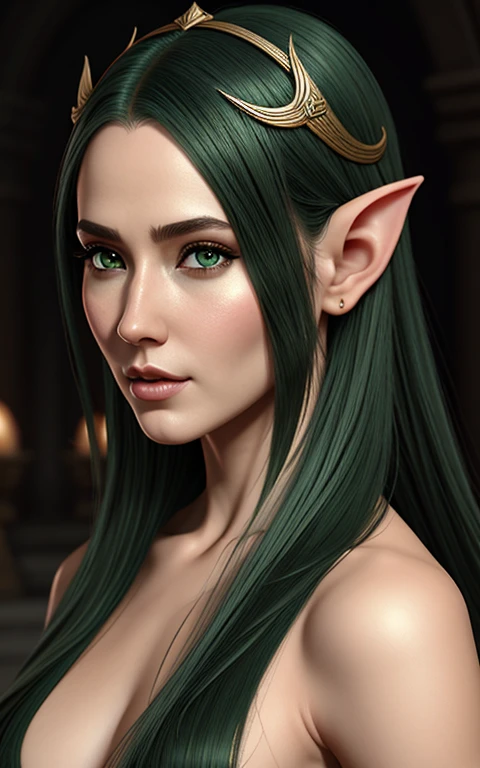 black wizard,image,Background Black。A green hair、绿裙子的女人的法德image, portrait of very beautiful elf, Elf Girl, A portrait of an elf, a A portrait of an elf, Elf Princess, Beautiful wood elves, beautiful and elegant female elf, A portrait of an elf queen, fantasy art style, Elf Princess, Very detailed ArtGerm, beautiful Elf Princess