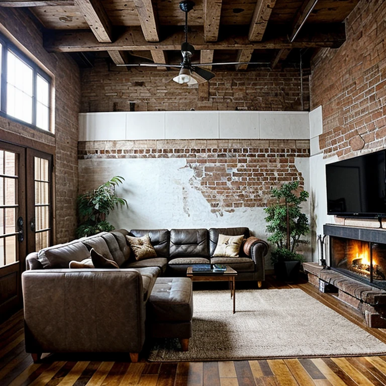 Create a living room that reflects your unique style, whether it's a rustic retreat with exposed brick walls and vintage decor