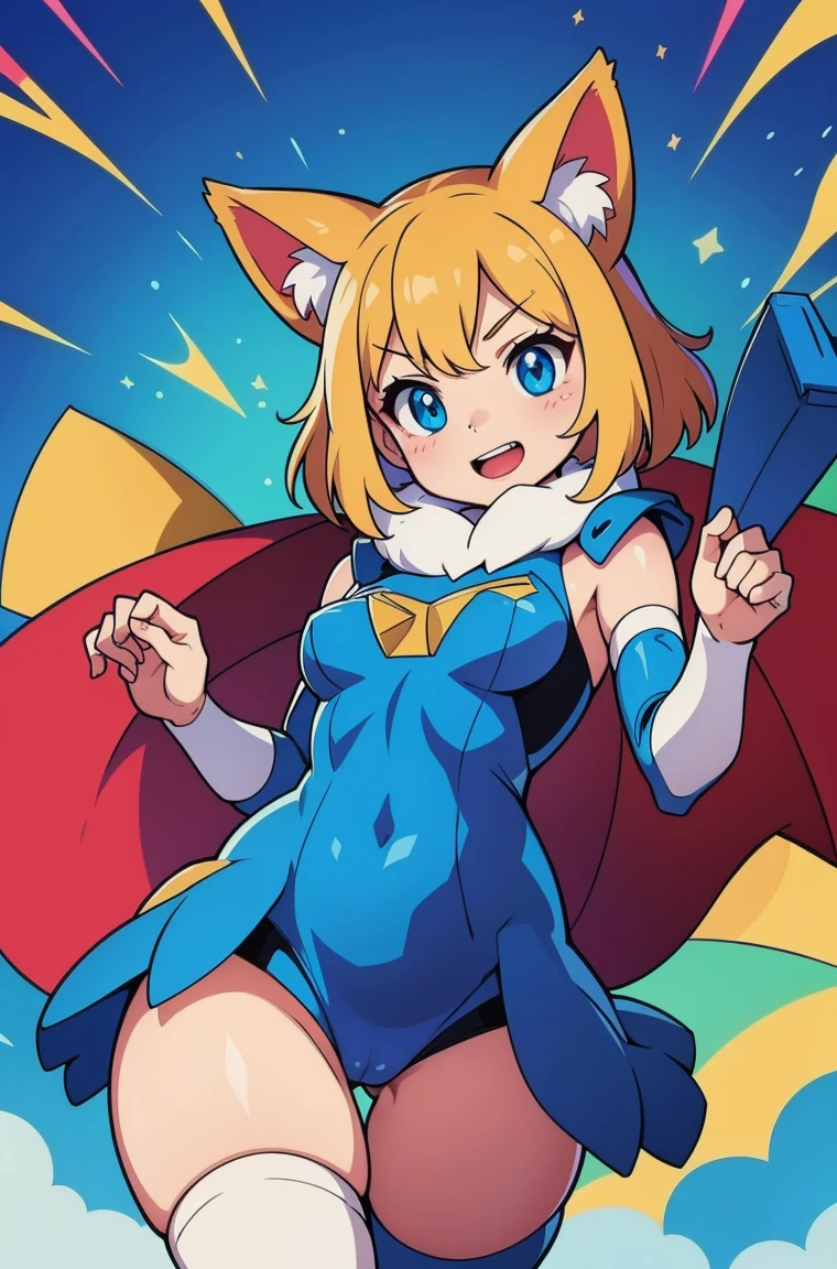 1 supercute kitty wear a origami gundam armor,fur