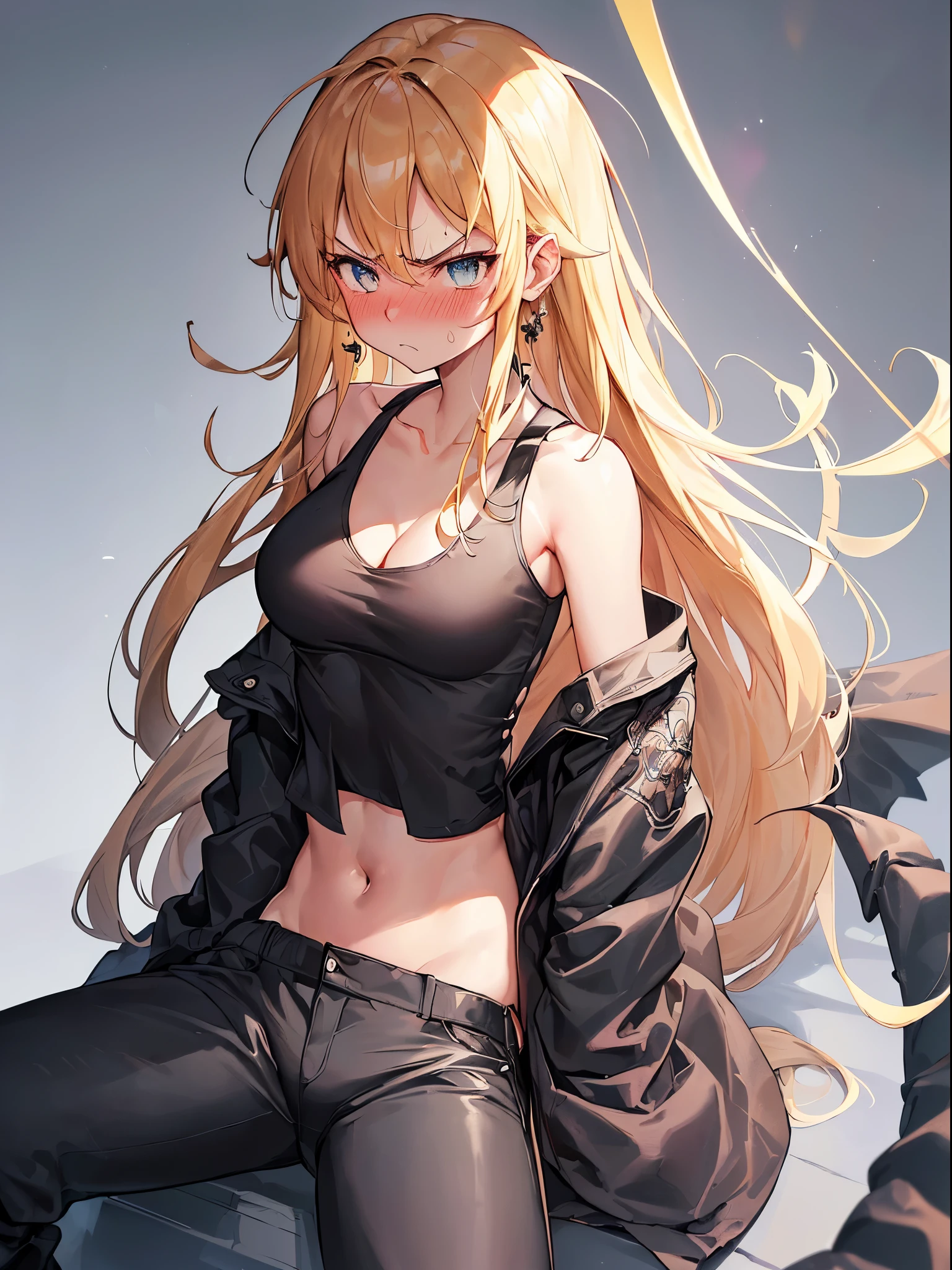 (((masterpiece))), best quality, 16k, 32k, close up, (((1girl ,girl spread legs))),(ultra cute face, nose blush, perfect eyes,golden hair),(((girl,embarrassed, panicking,angry,pleasant sensation))), angry, confused,hands up,clothes, ((flat chest)), (girl,panties), ((standing, leaning forward )), pov face, from above,looking at viewer up,ride on bike,
BREAK (black theme:1.5), ((Black outerwear, oversized black pants, black baggy pants):1.4), (wear a black long-coat with dragon-embroidery over a white tank-top:1.5), ((cleavage, collarbone):1.2), ((navel, ankles):1.3), (pumps:1.2), (earrings:1.2), (kanji, chinese-character:1.2),holding baseball bat