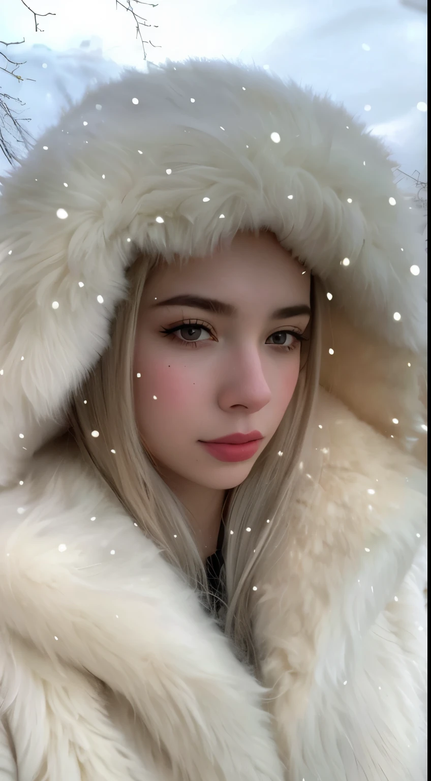 arafed woman in a fur coat na neve, na neve, princesa de inverno, covered na neve, Billie Eilish, mami taylor joy, mami Taylor-Alegria, mami taylor - joy, mami_Taylor-Alegria, dressed mami taylor - joy, only snow i the background, ava max, Elle Fanning), na neve, portrait of mami Taylor-Alegria