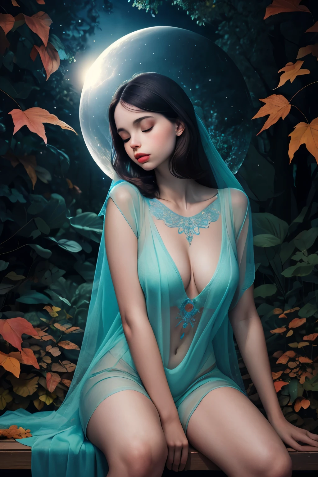 masterpiece), best quality, expressive eyes, perfect face, highly detailed, high resolution, beautiful, (masterpiece), best quality, expressive eyes, perfect face, 1 sexy girl in forest clothes, flowers, leaves, mandalas, fractal, Sleeping Beauty, by Bella🦋 full body, beautiful girl sleeping, room with mirror, girl sleeping in bed and sheets, old clock and lamp on the table, full body, black hair, transparent clothes, open legs, view of the pubic hair, 1 sexy girl in see-through forest clothes, exposed breasts, open see-through t-shirt, mandala and flower tattoos, best quality, masterpiece, illustration, very delicate and beautiful, highly detailed, CG, Unity, 8k wallpaper , ridiculous, huge file size, very wide lens, soft lighting, Sleeping Beauty, by Bella🦋 full body, beautiful sleeping girl, full body, black hair, transparent clothing, slight smile, legs open, pubic hair view, 1 girl sexy in transparent forest clothes, exposed breasts, open transparent t-shirt, tattoos of mandalas and flowers, transparent clothes, transparent clothes showing the naked body, beautiful vagina, vagina with soft hairs, closed eyes, Latin girl sitting on a bench park, girl sitting on a garden bench, oil painting, floating hourglass, ((hourglass in woman's hand)), latin tanned skin, full moon night sky, falling autumn leaves, autumn leaves in the wind, black and brown hair, long hair floating in the wind, girl looking at an hourglass, nsfw,(( Felicity Jones)), (sensual), (Extremely beautiful), (erotic:1.2), (sublime:1.0 ), (Extremely sensitive:1.0), (wise and understanding:1.2), (feminine:1.2), (intricate: 1.2), (masterpiece). ),Extremely detailed, hyper-realistic, deep shadows and bright highlights, perfectly detailed face, (transparent), (accentuated curves), slim build, perfect slim thighs, perfect feet, entire body shown, (high quality), (extremely delicate and beautiful), (natural postures, natural expression), (skin teeth), (realistic shiny hair, realistic shiny skin, nsfw,sfw