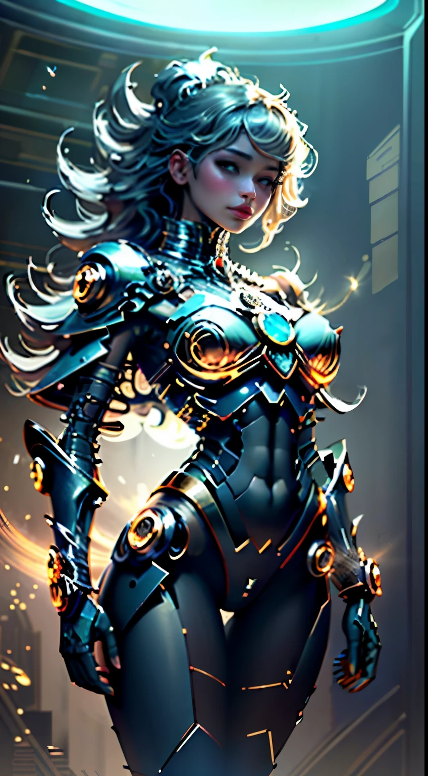NSFW chica maga oscura, Cubierta de cristal, parte superior del cuerpo, Disparo lateral, Color alternativo, obra maestra, detailed illustration, realista, Pixiv Calidad superior, exquisito, {{{Linda 1chica Maga Oscura}}}, Super beauty merging with the machine, Elaborate shabby chic pattern, Mujer hermosa y brillante, Half of my body is made of machine, Cuerpo de vidrio transparente, The machine inside is transparent, cinematic lighting, Dynamic Angle, dynamic pose, Mundo de Cristal, profundidad de campo. Ara de magia al Fondo. Magical hearts
