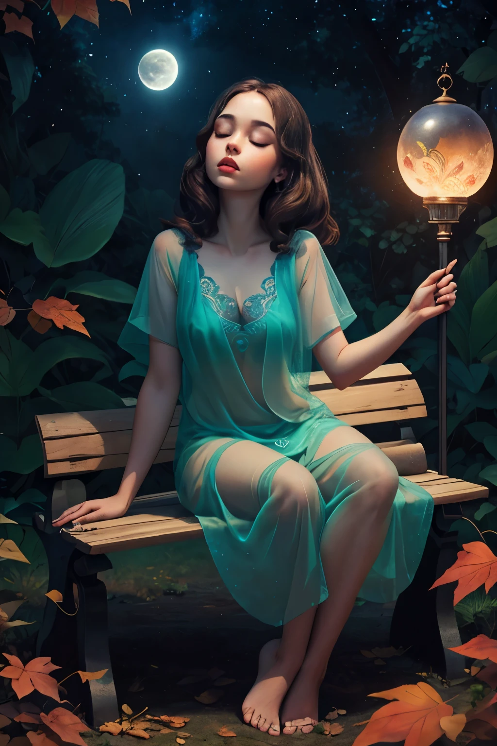 masterpiece), best quality, expressive eyes, perfect face, highly detailed, high resolution, beautiful, (masterpiece), best quality, expressive eyes, perfect face, 1 sexy girl dressed in forest, flowers, leaves, mandalas, fractal, Sleeping Beauty, by Bella🦋 full body, beautiful girl sleeping, room with mirror, girl sleeping in bed and sheets, old clock and lamp on the table, full body, black hair, transparent clothes, open legs, view of pubic hair, 1 sexy girl in see-through forest clothes, exposed breasts, open see-through t-shirt, mandala and flower tattoos, best quality, masterpiece, illustration, very delicate and beautiful, highly detailed, CG, Unity, 8k wallpaper, huge file size, very wide lens, soft lighting, Sleeping Beauty, by Bella🦋 full body, beautiful sleeping girl, full body, slight smile, open legs, view of pubic hair, transparent clothing showing naked body, beautiful vagina, vagina with soft hairs , eyes closed, Latin girl sitting on a park bench, girl sitting on a garden bench, oil painting, Latin tanned skin, full moon night sky, falling autumn leaves, autumn leaves in the wind, black hair and brown, long hair floating in the wind, girl looking at an old clock, nsfw,(( Felicity Jones)), (sensual), (Extremely beautiful), (erotic:1.2), (sublime:1.0), (Extremely sensitive:1.0 ), (wise and understanding: 1.2), (feminine: 1.2), (complex: 1.2), (masterpiece). ),Extremely detailed, hyper-realistic, deep shadows and bright highlights, perfectly detailed face, (transparent), (accentuated curves), slim build, perfect slim thighs, perfect feet, full body shown, (high quality), (extremely delicate and beautiful), (natural postures, natural expression), (skin teeth), (realistic shiny hair, realistic shiny skin, nsfw,sfw