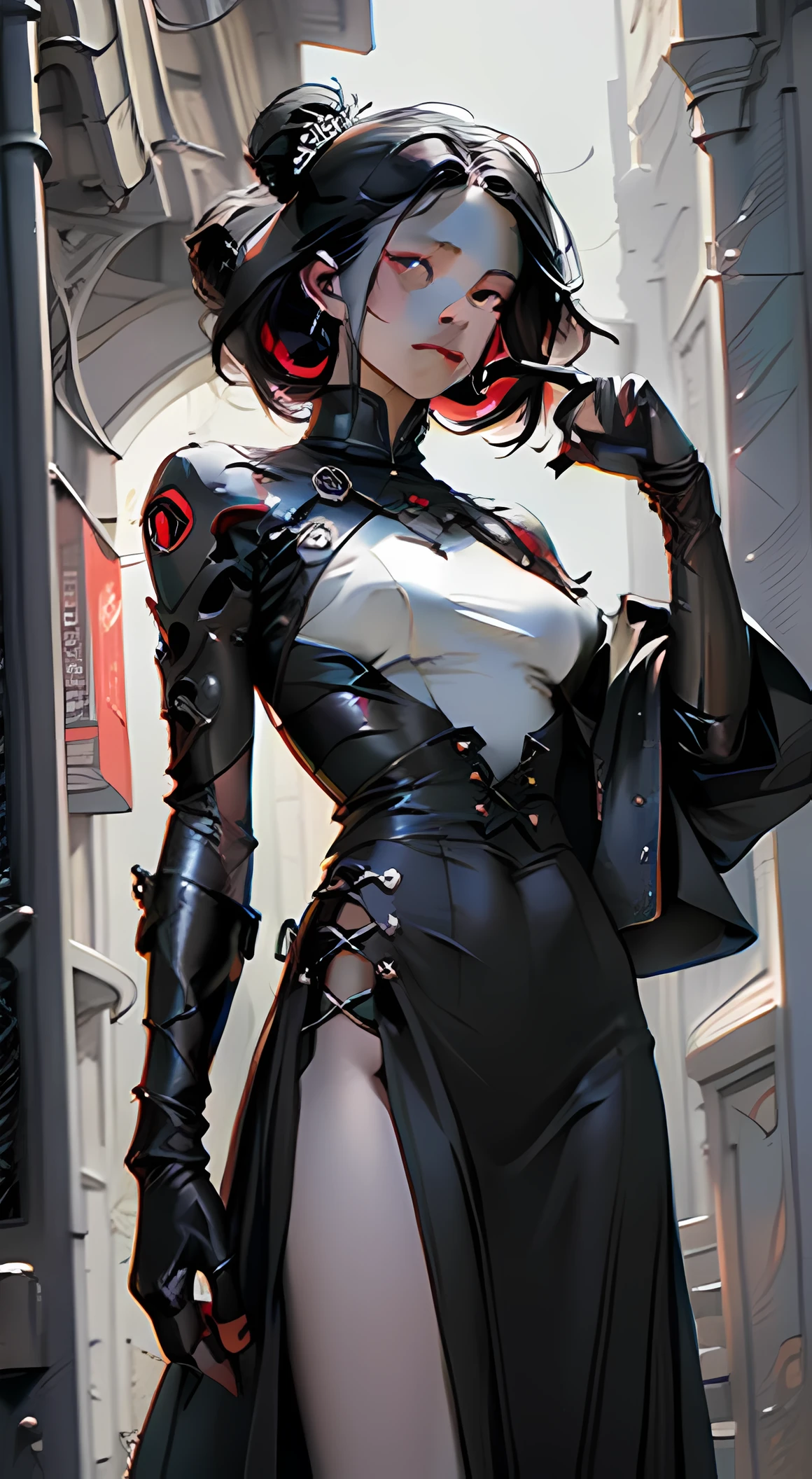 ((Very nice humanoid character young girl)), ((with red eyes of horror)), She is creepy, She is super beautiful, ((Impact meaning - very angry_sexy)), holding a kitchen knife, She is thin, evokes fear, horror, dark, unusually subtle, subtle. Blue fog, evil eye, Glowing eyes, (She is wearing a black ballet dress, short torn.), Located in a park, autumn weather, Cold, Night time, She is in the air, floating, covered in blood, floating, above the ground, 1600s years
02_ Environment in the style of oil painting Art Nouveau, Italian Renaissance masters. A gloomy picture of a battle between an angel warrior and demonic creatures. Luscious oil painting with broad strokes, high detail, pure white skin in the center of the composition. Painting by Bosch, stories by Dante Aligheri, “Divine Hell-Paradise”, chronicles of vampires by Brian Lumley.
02_ High image quality, 4K | Ultra HD | Full HD, cinematic rendering, 3D visualization - a masterpiece, TOP computer graphics ART. Unreal 8K engine, motion capture, dark lighting, strong shading, warm shadows - cool backlight, high detail. (vivid, photorealistic, dramatic, dark, sharp focus, 8K). High detail textures, materials, stone, metal. (shades of gray, red, black, elements, metallic shine, red fire) Film grain, dust and particles in the air.