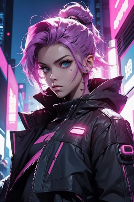 cyber punk style,1female