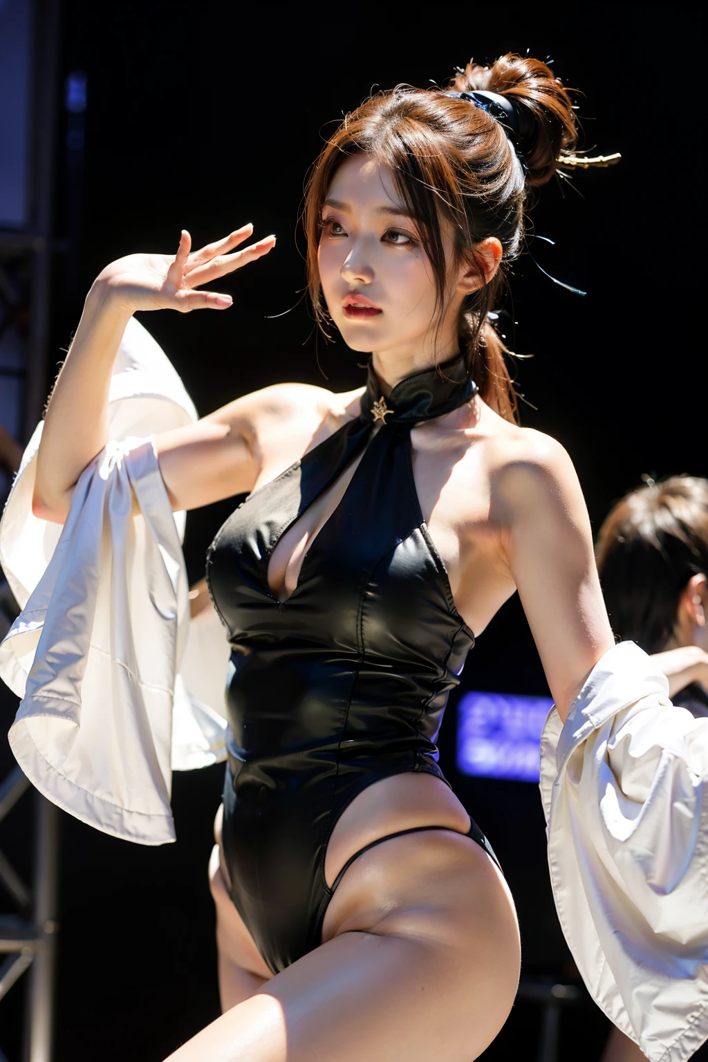Genshin Impact Keqing is dancing