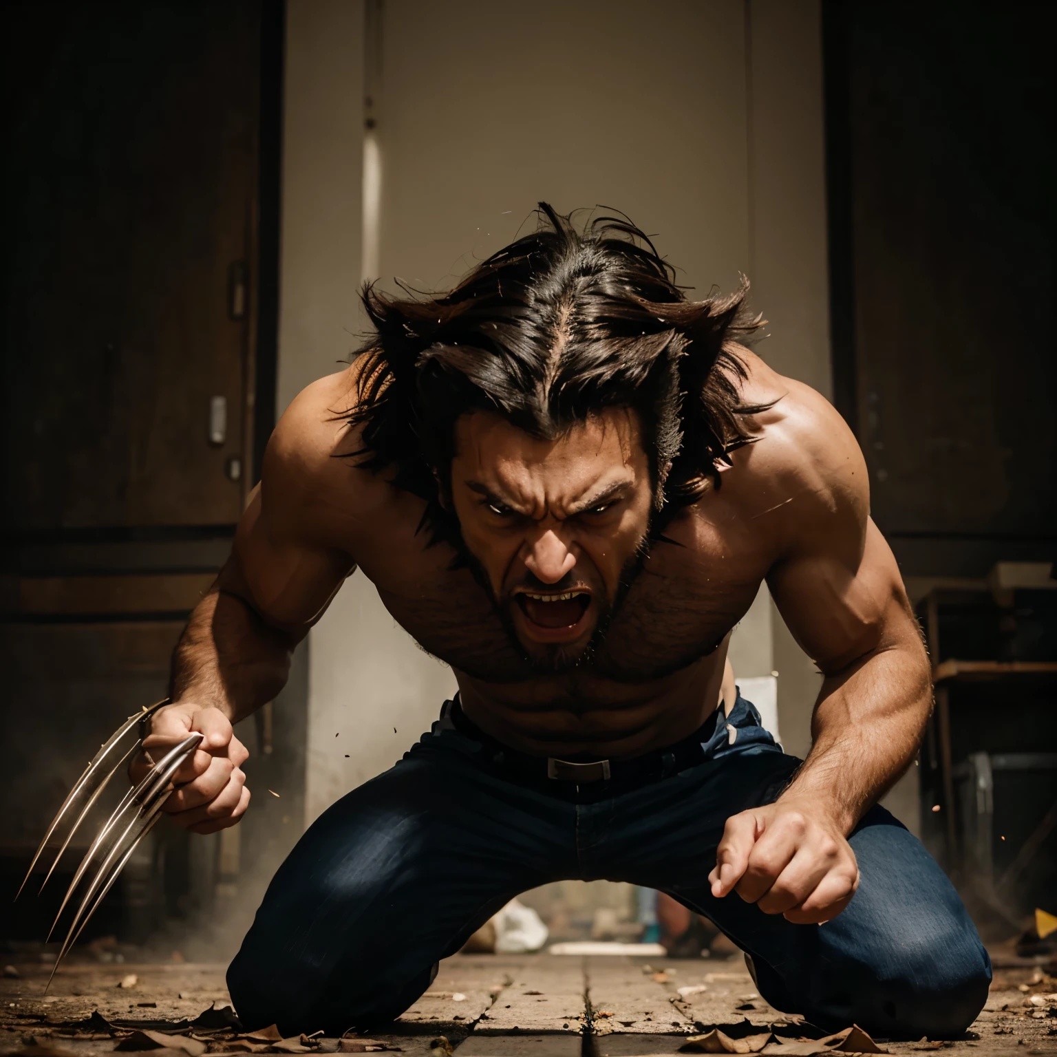 Make a Angry Wolverine