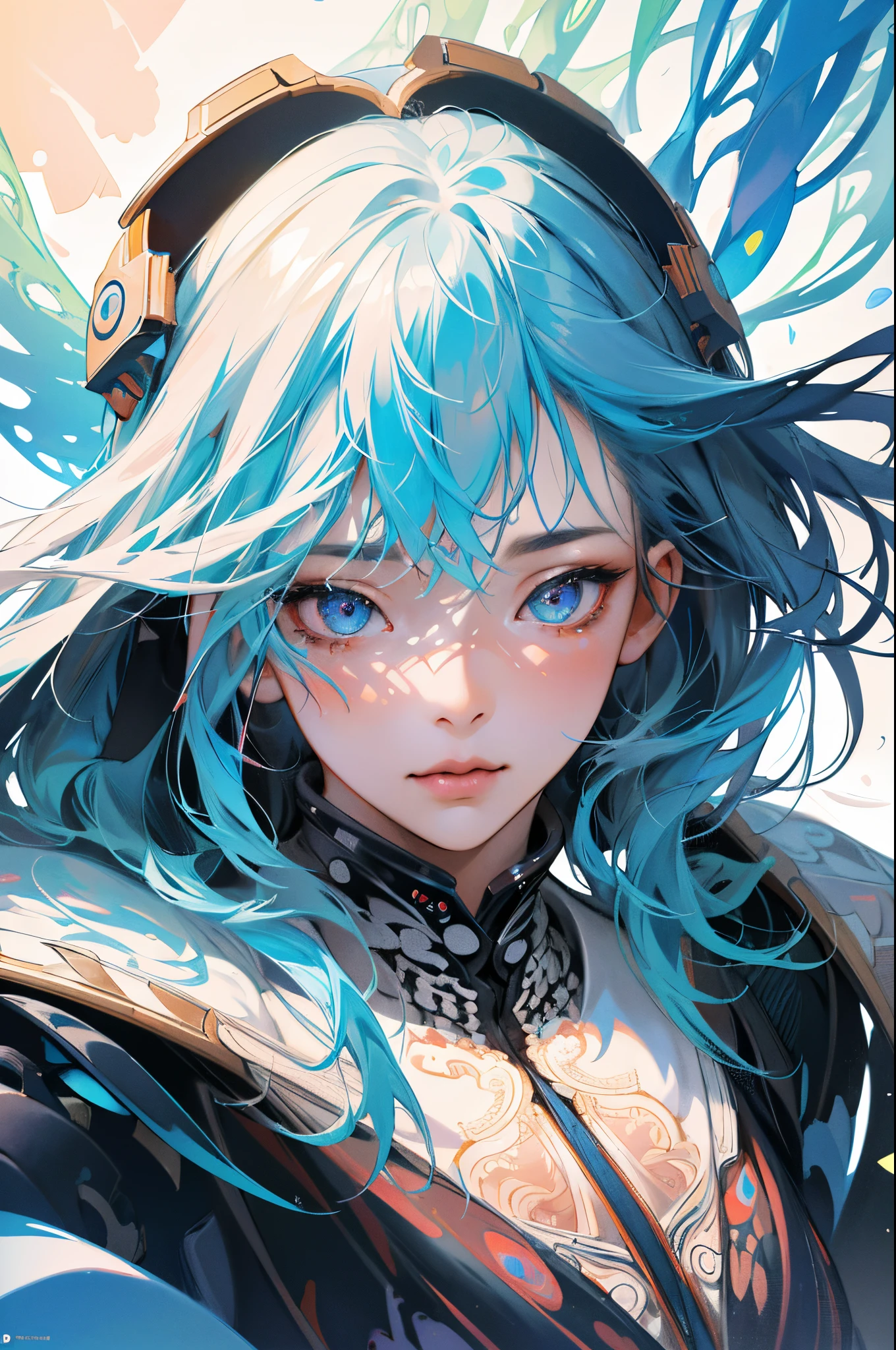 absurdres, highres, ultra detailed, 1girl, solo, extremely detailed eyes, (official art, beautiful and aesthetic:1.2), (1girl), extreme detailed,(fractal art:1.3),colorful,highest detailed