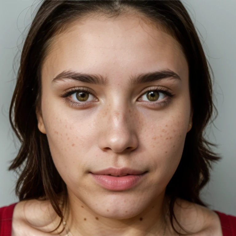 23-year-old hyper-realistic Latin girl with freckles, mood selfie for instagram, Ultra Definition, (photoreallistic: 1.4), 8k, calidad premier, fondos detallados, cara delicada, maquillaje natural, foto raw, iphone, HDR, Coqueteando con el espectador, cuerpo completo, half-evenings