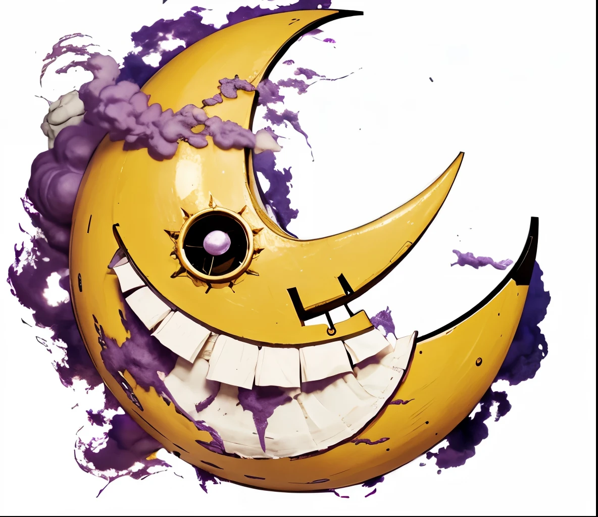 Moon soul eater, purple Clouds